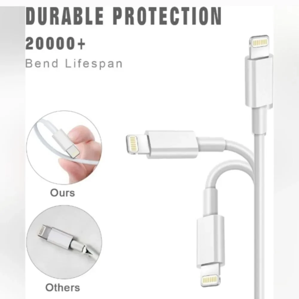 MFi Certified Lightening (3'/3'/6'/6'/10') iPhone iPad Cables